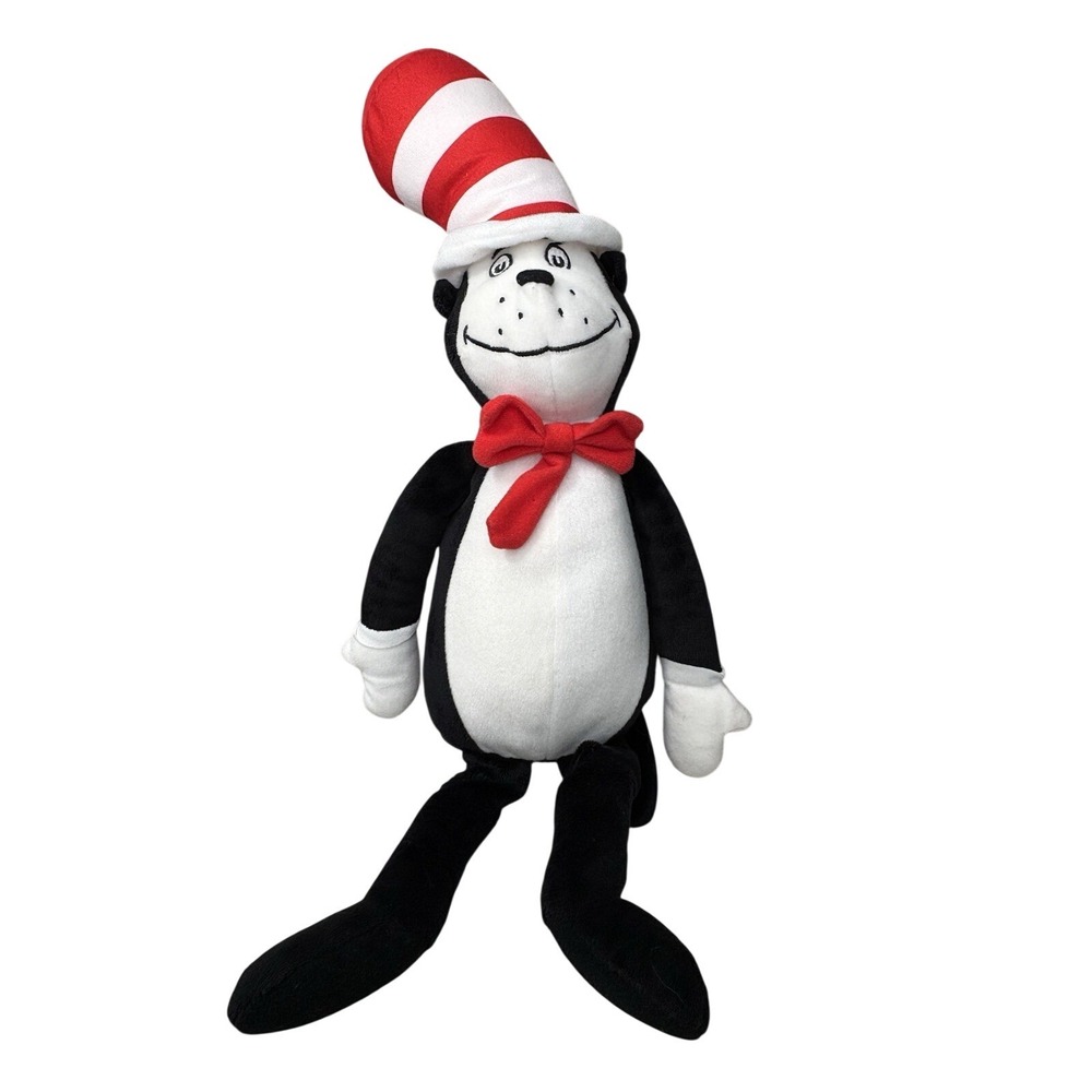 Dr. Seuss Cat In The Hat Plush Kohls Cares 2024 Black‎ Red Striped Hat Stuffed
